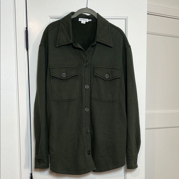 Good American Olive Green Button-Up Top (Small 1/2) - Picture 4 of 6